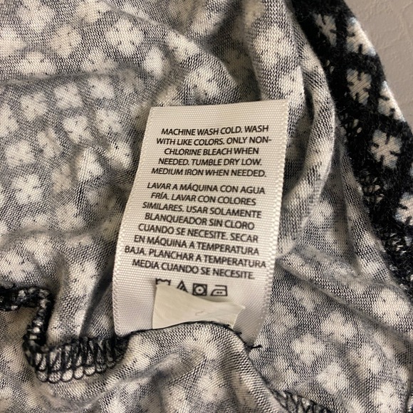 Terra & Sky Babydoll‎ Dress Plus Size 1X (16W-18W) Geo Print 3/4 Sleeve - Picture 5 of 11